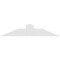 Ekena Millwork Portland Architectural Grade PVC Gable Bracket, 48"W x 10"H x 6"D x 6"F, 5/12 Pitch GBP048X10X0606POR00 - alternate 2